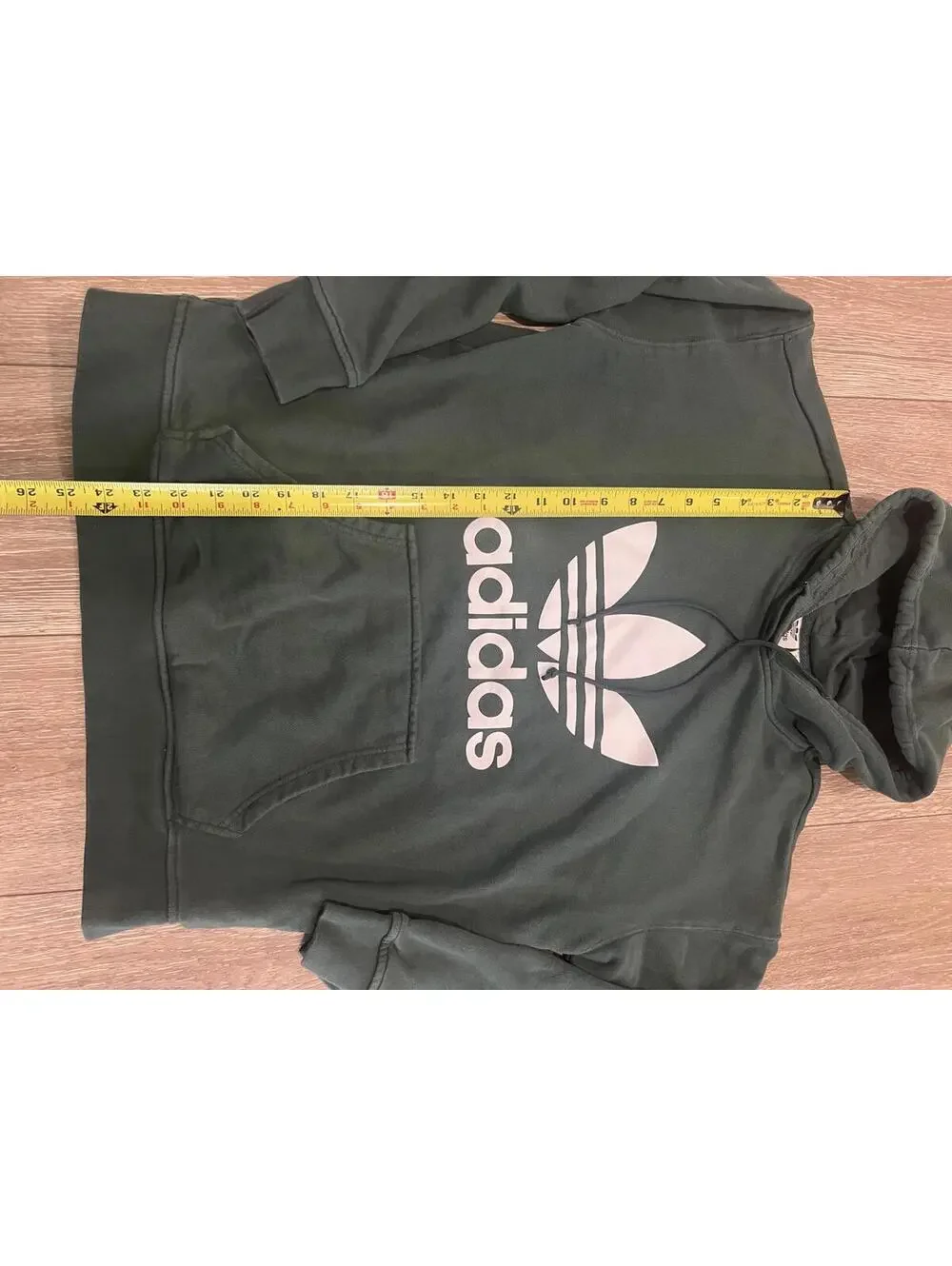 Adidas Original Men's Green Hoodie, Medium